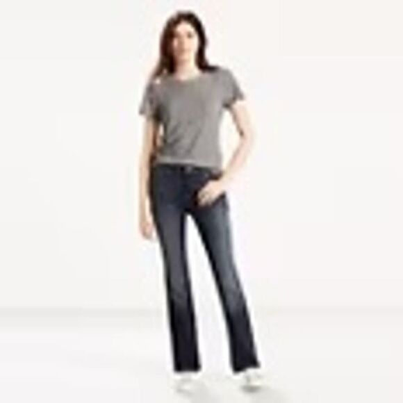 LEVI'S SIZE 12 MID-RISE CLASSIC CASUAL EVERYDAY BOOTCUT STRETCH PREMIUM JEANS - Picture 1 of 11